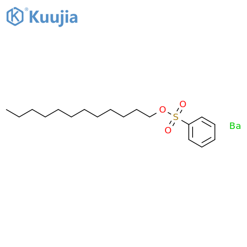 Benzenesulfonic acid,dodecyl-, barium salt (2:1) structure