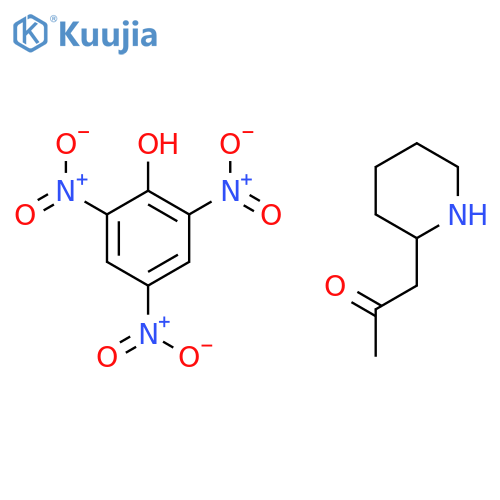 2-Propanone, 1-(2-piperidinyl)-, (±)-, compd. with 2,4,6-trinitrophenol(1:1) structure