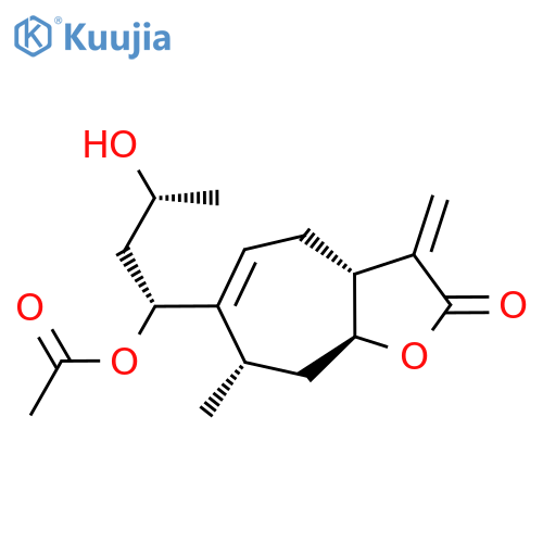 6-(1-Acetoxy-3-hydroxybutyl)-3,3a,4,7,8,8a-hexahydro-7-methyl-3-methylene-2H-cyclohepta[b]furan-2-one structure