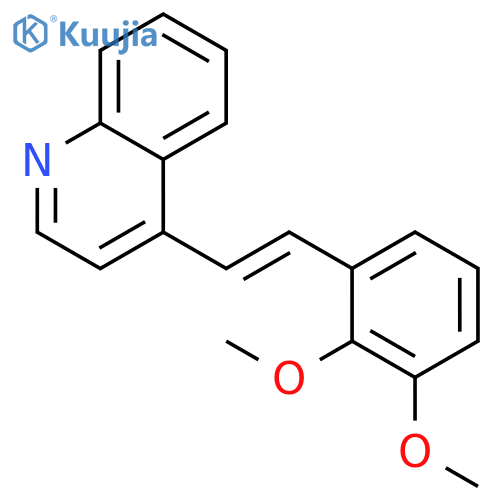 Quinoline,4-[2-(2,3-dimethoxyphenyl)ethenyl]- structure