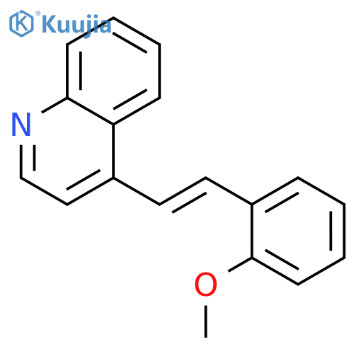 Quinoline,4-[2-(2-methoxyphenyl)ethenyl]- structure