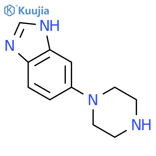 6-piperazin-1-yl-1H-benzimidazole structure