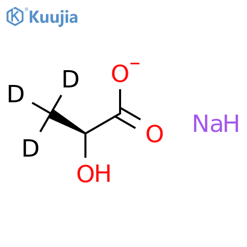 L-Lactic Acid-d3 Sodium Salt structure