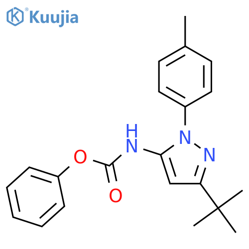 Carbamic acid,[3-(1,1-dimethylethyl)-1-(4-methylphenyl)-1H-pyrazol-5-yl]-, phenyl ester structure