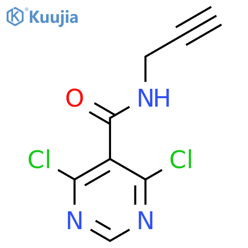 5-Pyrimidinecarboxamide, 4,6-dichloro-N-2-propynyl- structure
