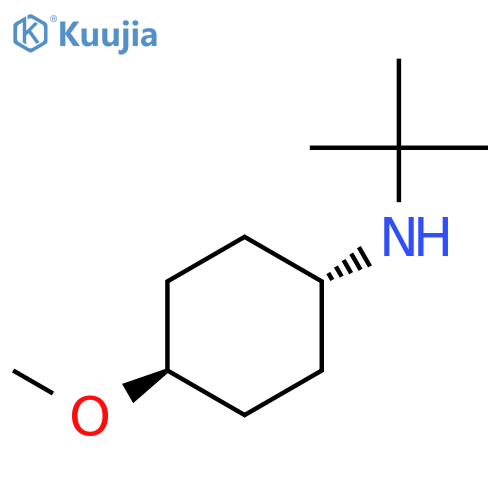 Cyclohexanamine, n-(1,1-dimethylethyl)-4-methoxy-, trans-(9ci) structure
