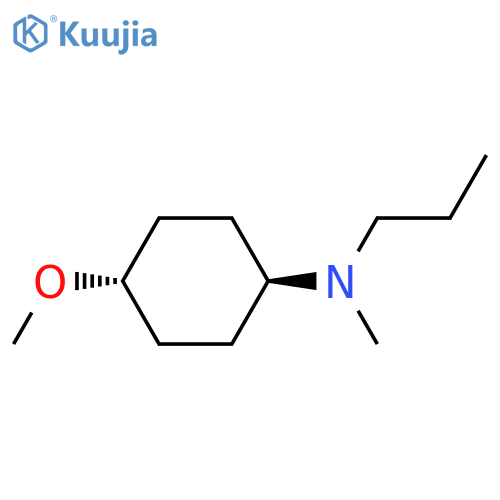 Cyclohexanamine, 4-methoxy-N-methyl-N-propyl-, trans- structure