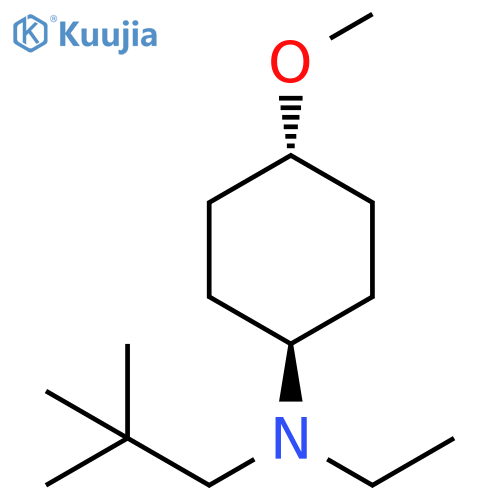 Cyclohexanamine, N-(2,2-dimethylpropyl)-N-ethyl-4-methoxy-, trans- structure