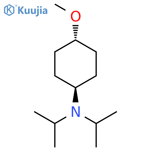 Cyclohexanamine, 4-methoxy-N,N-bis(1-methylethyl)-, trans- structure