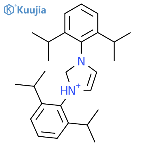 1H-Imidazolium, 1,3-bis[2,6-bis(1-methylethyl)phenyl]- structure
