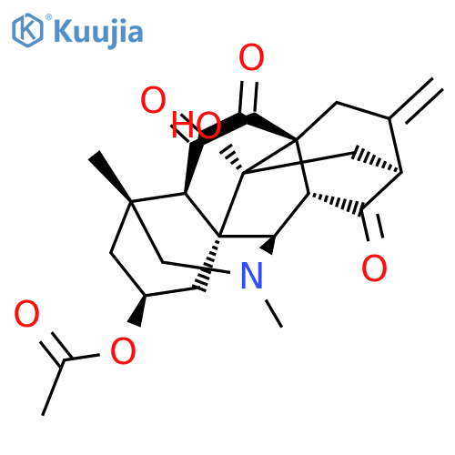 8,11-Methano-10a,3,6a-[1]propanyl[3]ylidene-8H-indeno[2,1-b]azocine-12,13,14-trione,5-(acetyloxy)dodecahydro-6b-hydroxy-1,3-dimethyl-9-methylene-,(3R,5S,6aR,6bR,8S,10aS,11S,11aR,15R)- (9CI) structure