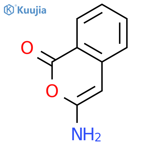 3-Amino-1H-2-benzopyran-1-one structure