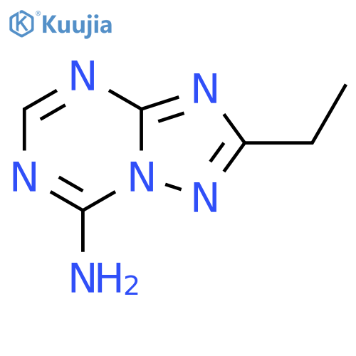 2-Ethyl1,2,4triazolo1,5-a1,3,5triazin-7-amine structure