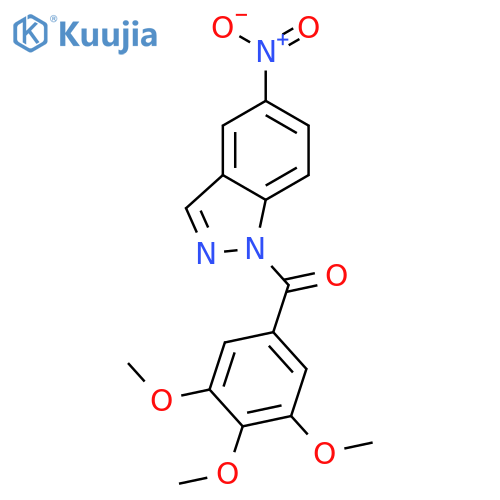 Methanone,(5-nitro-1H-indazol-1-yl)(3,4,5-trimethoxyphenyl)- structure