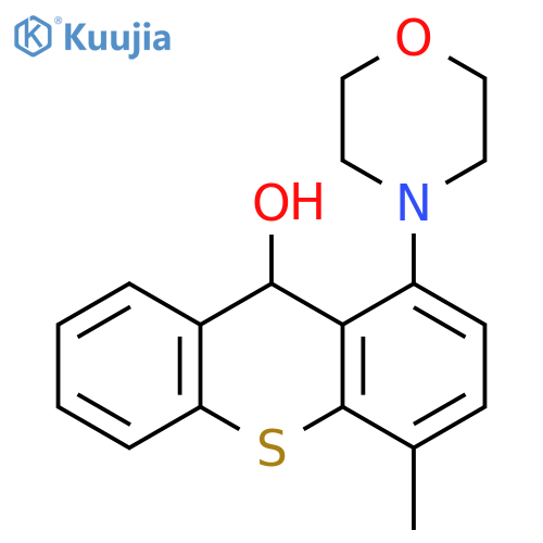9H-Thioxanthen-9-ol, 4-methyl-1-(4-morpholinyl)- structure