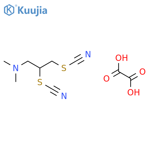 N,N-dimethyl-2,3-dithiocyanato-propan-1-amine; oxalic acid structure
