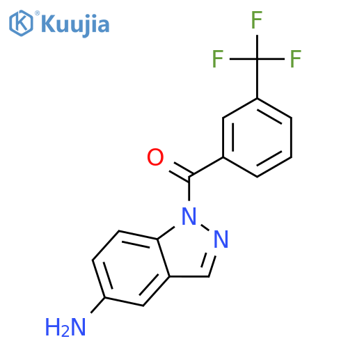 Methanone,(5-amino-1H-indazol-1-yl)[3-(trifluoromethyl)phenyl]- structure