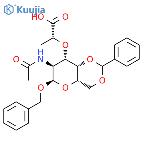 Benzyl N-Acetyl-4,6-O-benzylidene-a-D-muramic Acid structure