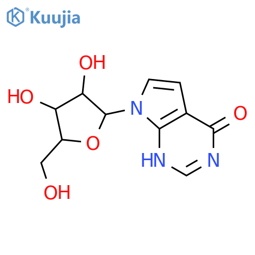4H-Pyrrolo[2,3-d]pyrimidin-4-one,1,7-dihydro-7-b-D-ribofuranosyl-(8CI,9CI) structure