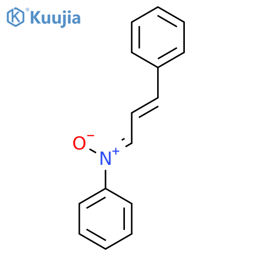 Benzenamine, N-[(2E)-3-phenyl-2-propenylidene]-, N-oxide structure
