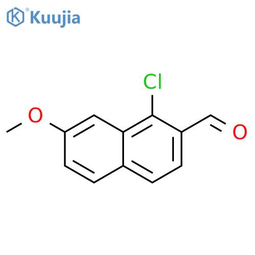 1-Chloro-7-methoxy-2-naphthalenecarboxaldehyde structure