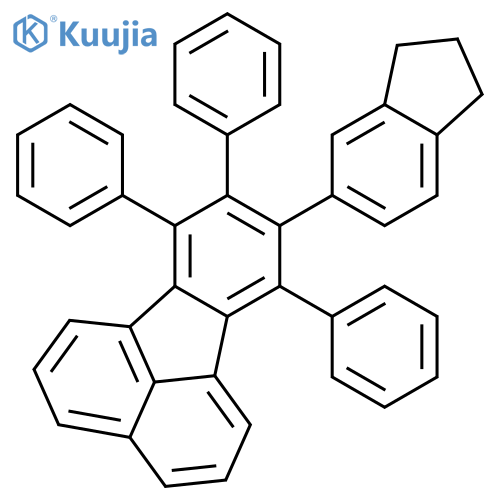 Fluoranthene,8-(2,3-dihydro-1H-inden-5-yl)-7,9,10-triphenyl- structure