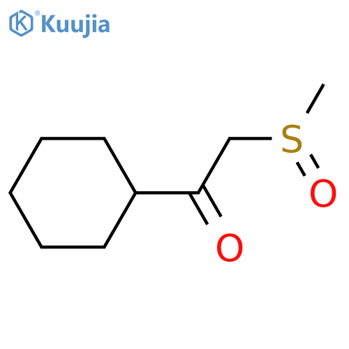 Ethanone, 1-cyclohexyl-2-(methylsulfinyl)- structure