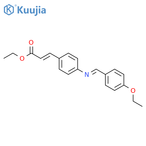 2-Propenoic acid,3-[4-[(E)-[(4-ethoxyphenyl)methylene]amino]phenyl]-, ethyl ester, (2E)- structure