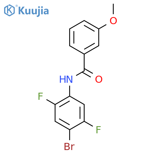 N-(4-Bromo-2,5-difluorophenyl)-3-methoxybenzamide structure