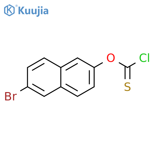 O-(6-Bromo-2-naphthalenyl) carbonochloridothioate structure