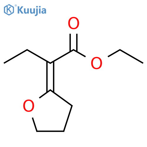 Butanoic acid, 2-(dihydro-2(3H)-furanylidene)-, ethyl ester, (2E)- structure