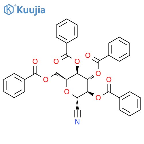 2,3,4,6-Tetra-O-benzoyl-b-D-glucopyranosyl cyanide structure