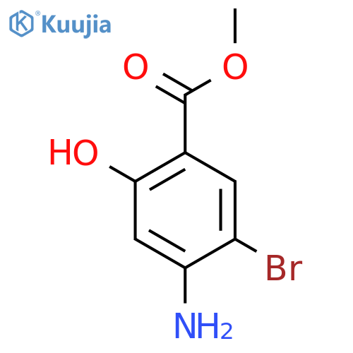 Methyl 4-amino-5-bromo-2-hydroxybenzoate structure