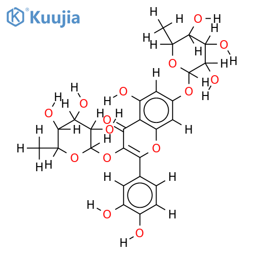 7-O-alpha-L-Rhamnopyranoside-Quercitrin structure