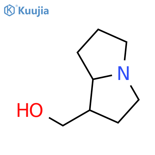 (hexahydro-1H-pyrrolizin-1-yl)methanol structure