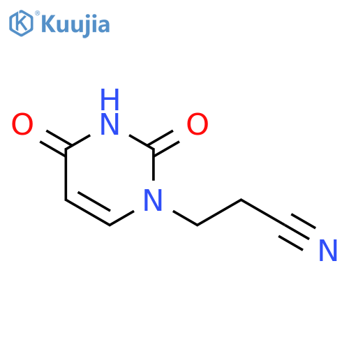 3-(2,4-dioxo-1,2,3,4-tetrahydropyrimidin-1-yl)propanenitrile structure