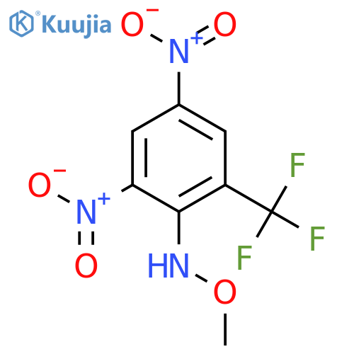 Benzenamine, N-methoxy-2,4-dinitro-6-(trifluoromethyl)- structure