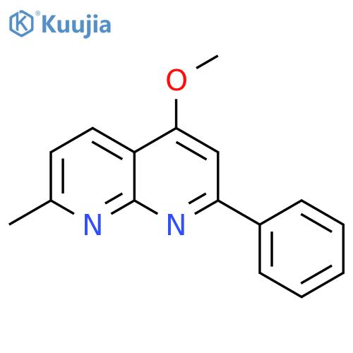 1,8-Naphthyridine, 4-methoxy-7-methyl-2-phenyl- structure