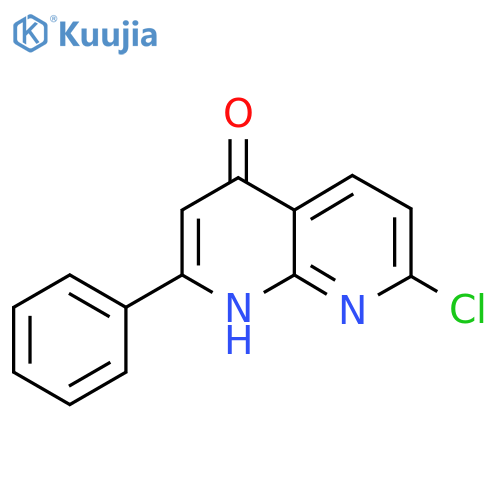 7-Chloro-4-hydroxy-2-phenyl-1,8-naphthyridine structure