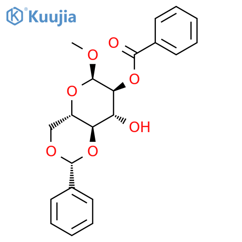 Methyl 2-O-Benzoyl-4,6-di-O-benzylidene-a-D-glucopyranoside structure