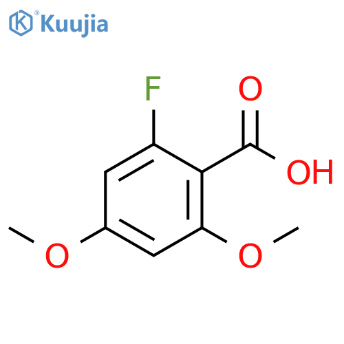 Benzoic acid, 2-fluoro-4,6-dimethoxy- structure