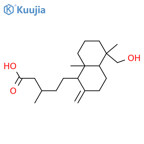 1-Naphthalenepentanoicacid, decahydro-5-(hydroxymethyl)-b,5,8a-trimethyl-2-methylene- (9CI) structure