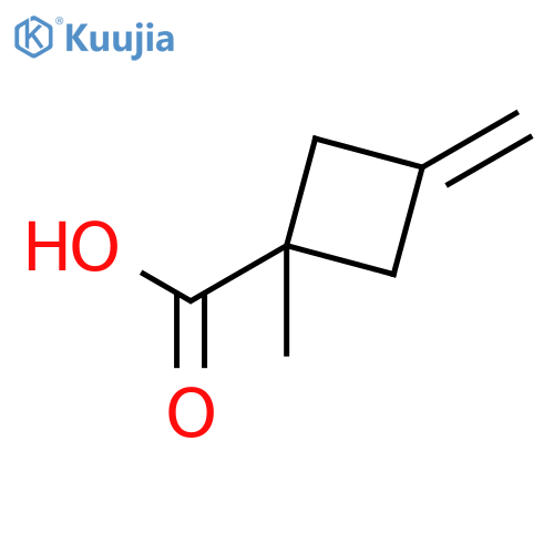 1-Methyl-3-methylidenecyclobutane-1-carboxylic acid structure