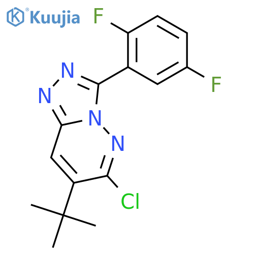 7-tert-Butyl-6-chloro-3-(2,5-difluorophenyl)-1,2,4-triazolo4,3-bpyridazine structure