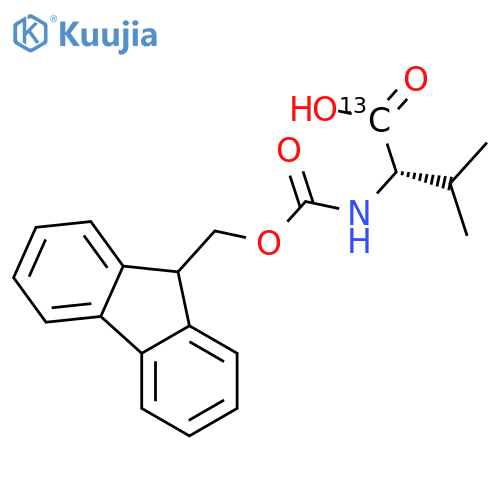 L-Valine-1-13C,N-[(9H-fluoren-9-ylmethoxy)carbonyl]- structure