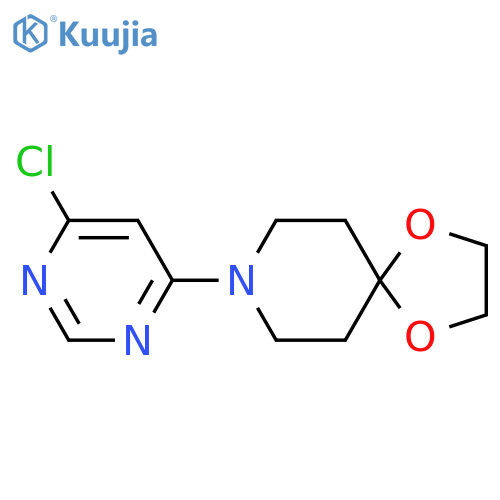 8-(6-Chloropyrimidin-4-yl)-1,4-dioxa-8-azaspiro[4.5]decane structure