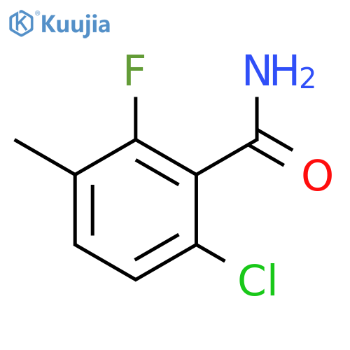6-Chloro-2-fluoro-3-methylbenzamide structure