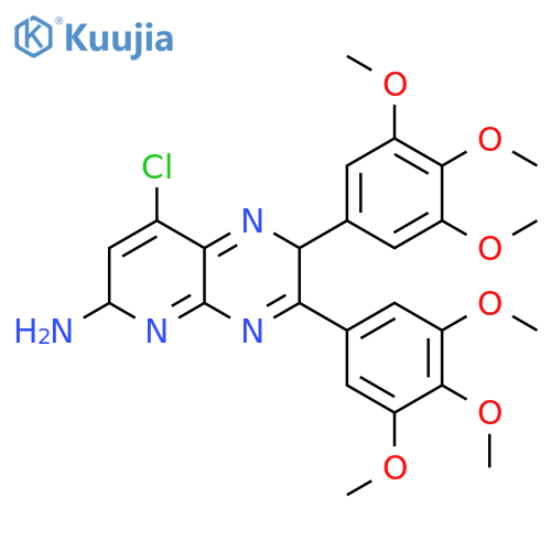 Pyrido[2,3-b]pyrazin-6-amine,8-chloro-2,3-bis(3,4,5-trimethoxyphenyl)- structure