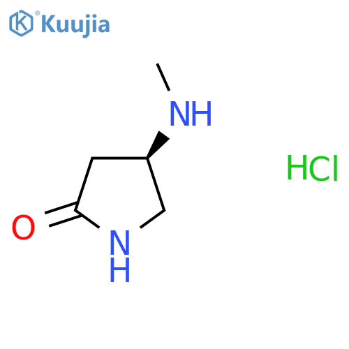 (4R)-4-(methylamino)pyrrolidin-2-one;hydrochloride structure