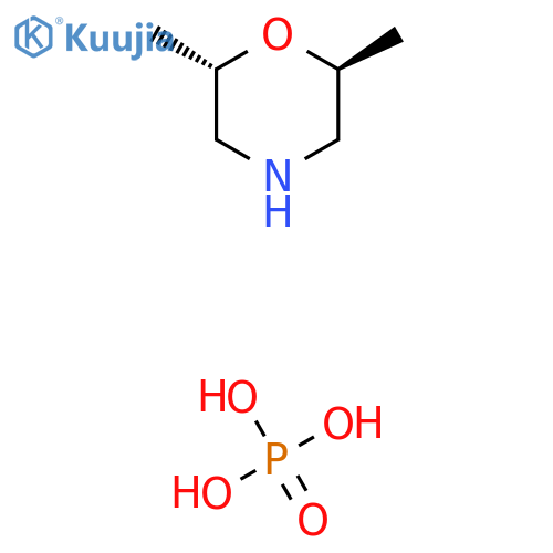 (2S,6S)-2,6-dimethylmorpholine;phosphoric acid structure